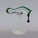 Glasschale mit Tropfen